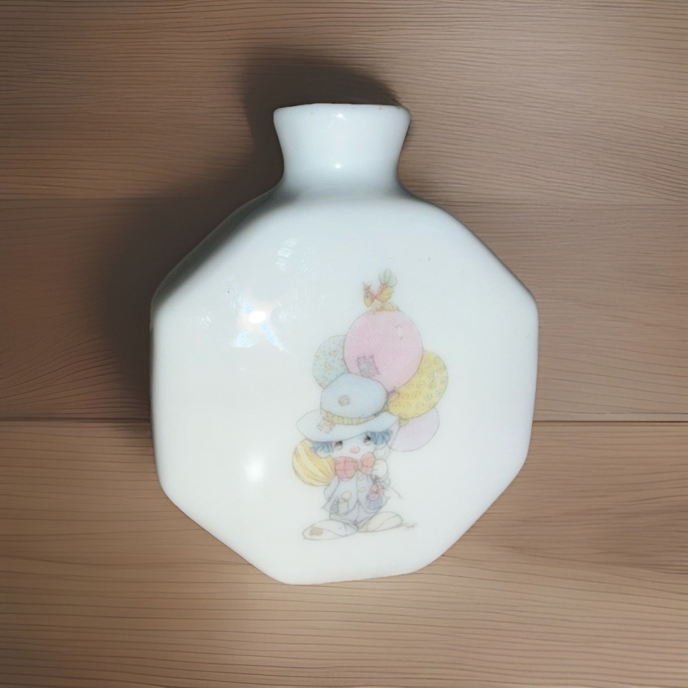 1985‎ Enesco Samuel J. Butcher Bud Vase, Kitten with Balloons